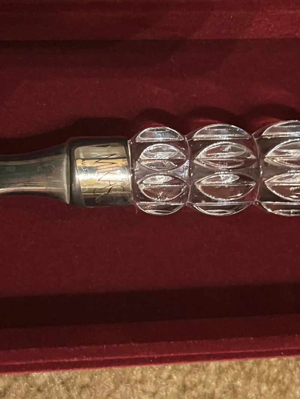 Mikasa Rousseau crystal and silverplate serving pieces